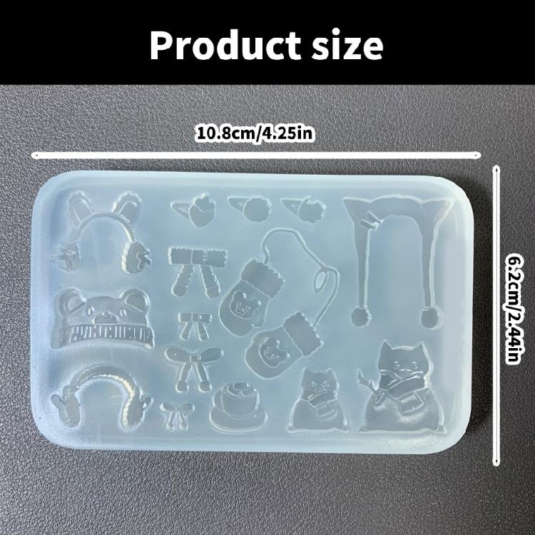 Epoxidharz Anhängerform Hitzebeständige Silikon Schmuckform Winterhandschuh Zubehör Bastelform