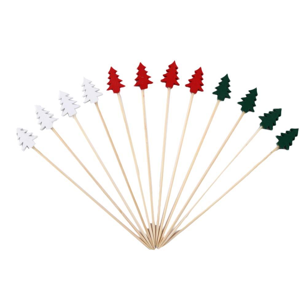 

Коктейльные зубочистки Рождественские украшения Фруктовые палочки Рождественские украшения Коктейльные палочки