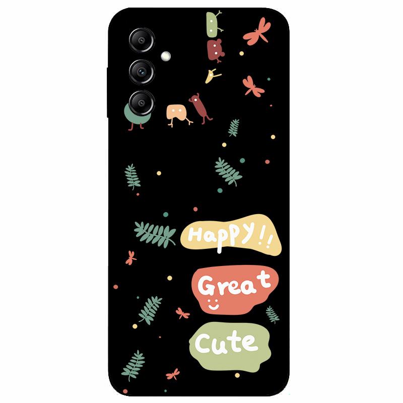 For Samsung A14 4G A 14 M14 5G Case Painted TPU Soft Silicone Black Funda for Samsung Galaxy A14 A145F Bumper GalaxyA14 M 14 Bag