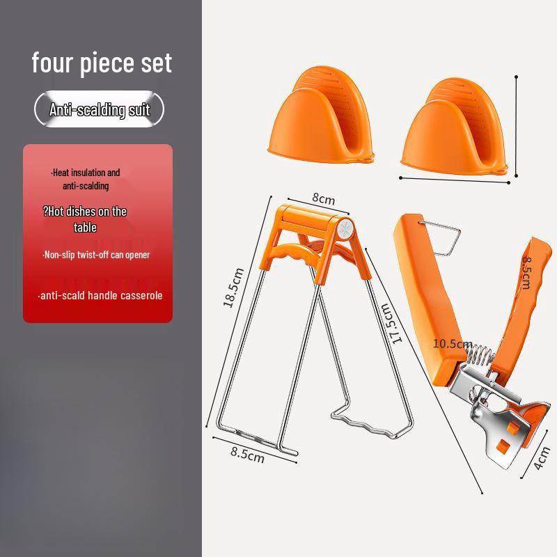 Silicone Anti-slip Heat-resistant Bowl and Tray Lifter