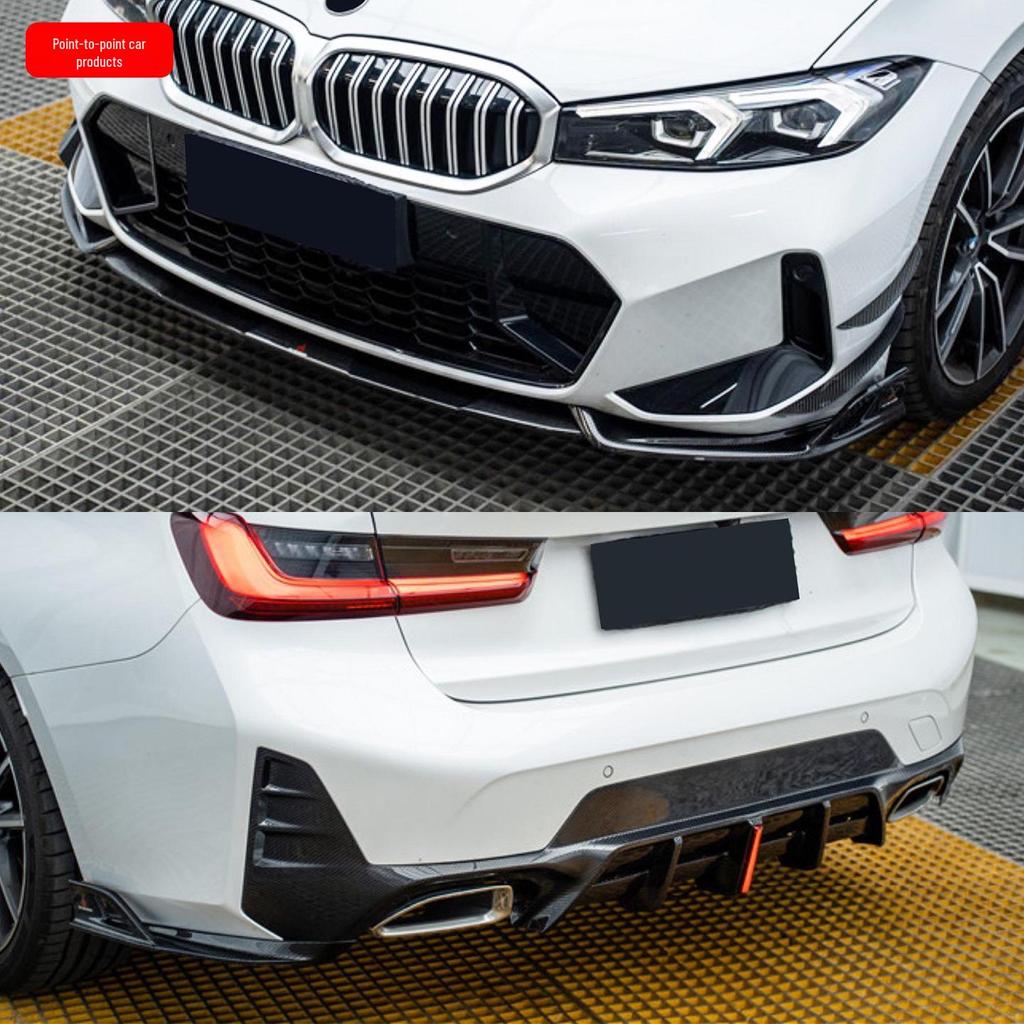 BMW 3 Series G20 AE Style Body Kit: Front Lip, Hood Deflectors, Rear Lip, Side Skirts, Fender