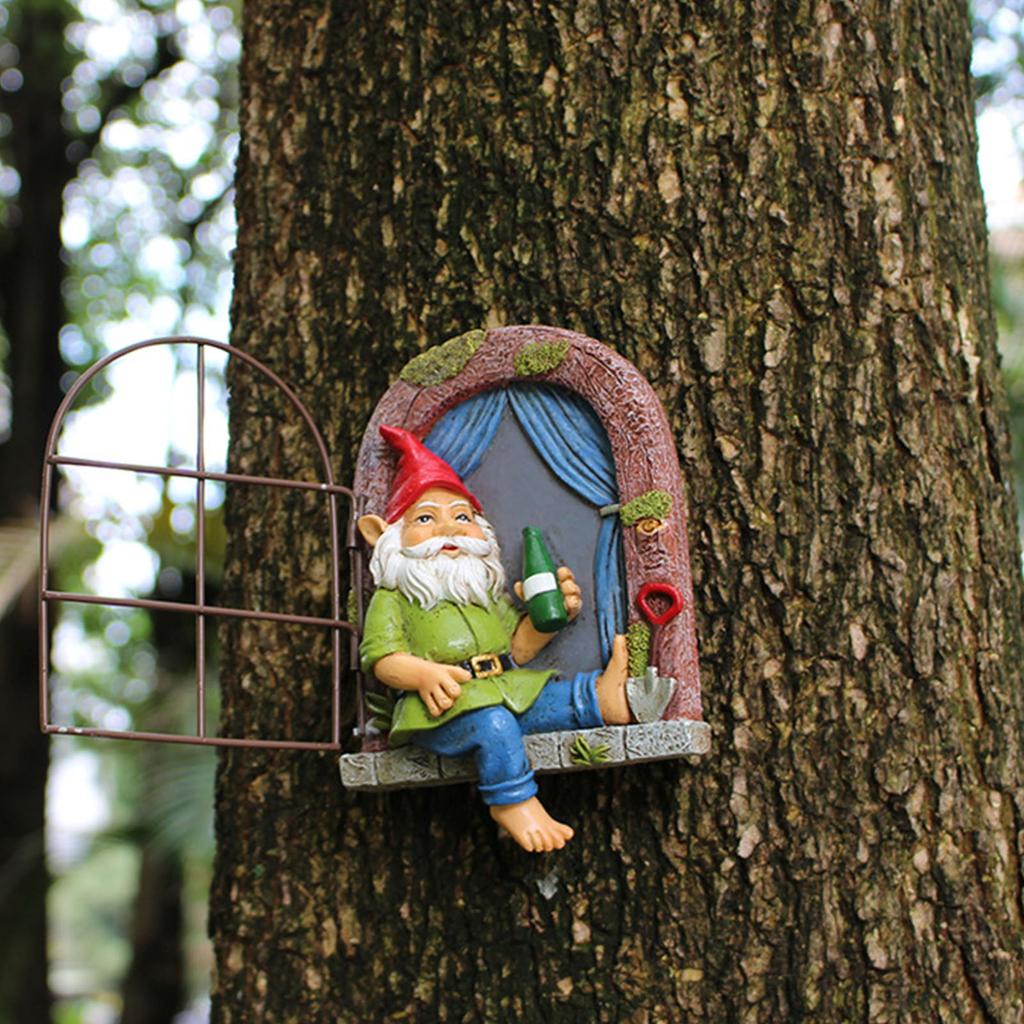 Nisse Treklemmer Resin Alv Ut Døren Treklemmer Morsom Hage Tredekorasjon for Utendørs