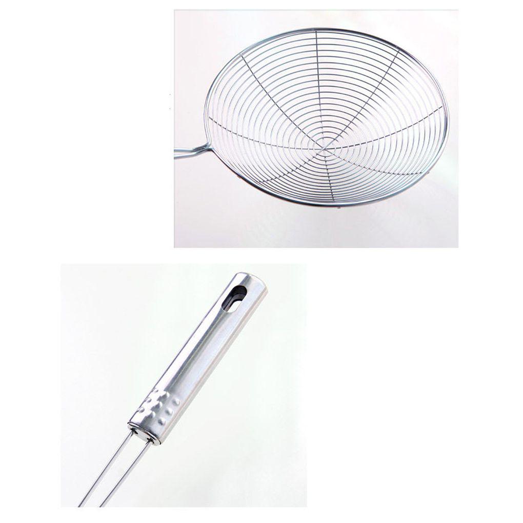 Solid Spider Strainer Skimmer Ladle Stainless Steel Kitchen Utensil Tool French Fries Fish Frying Utensil