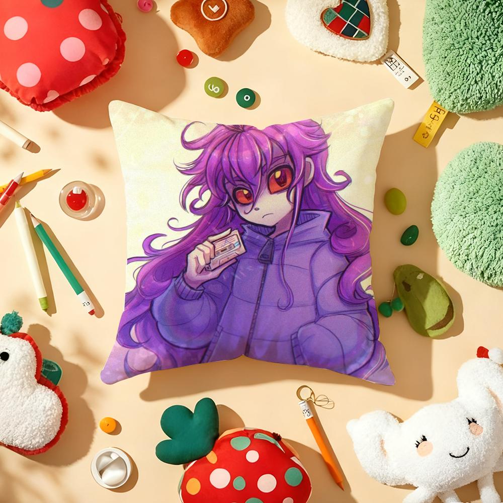 CCeleste Game Moive Cushion Cover Plush Fabric Soft DoubleSided Printed Sofa Warm Winter Home Gift Pillow Cover