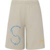 X Stella McCartney Logo Print Drawstring Mid-Rise Straight-Leg Shorts Women Shorts Magical-Yellow-Green HT1071