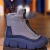 Winter New Short Boots for Women with Plush Insulation and High Top Cotton Boots, Fashionable Thick Soled Anti Slip Snow Boots