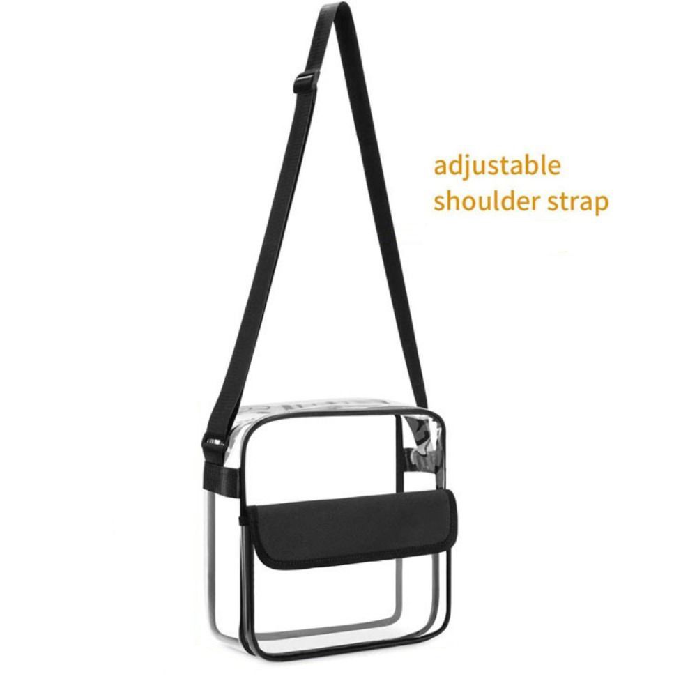 PVC Clear Shoulder Bag Waterproof Crossbody Messenger Bag Casual Beach Tote Bag  Summer