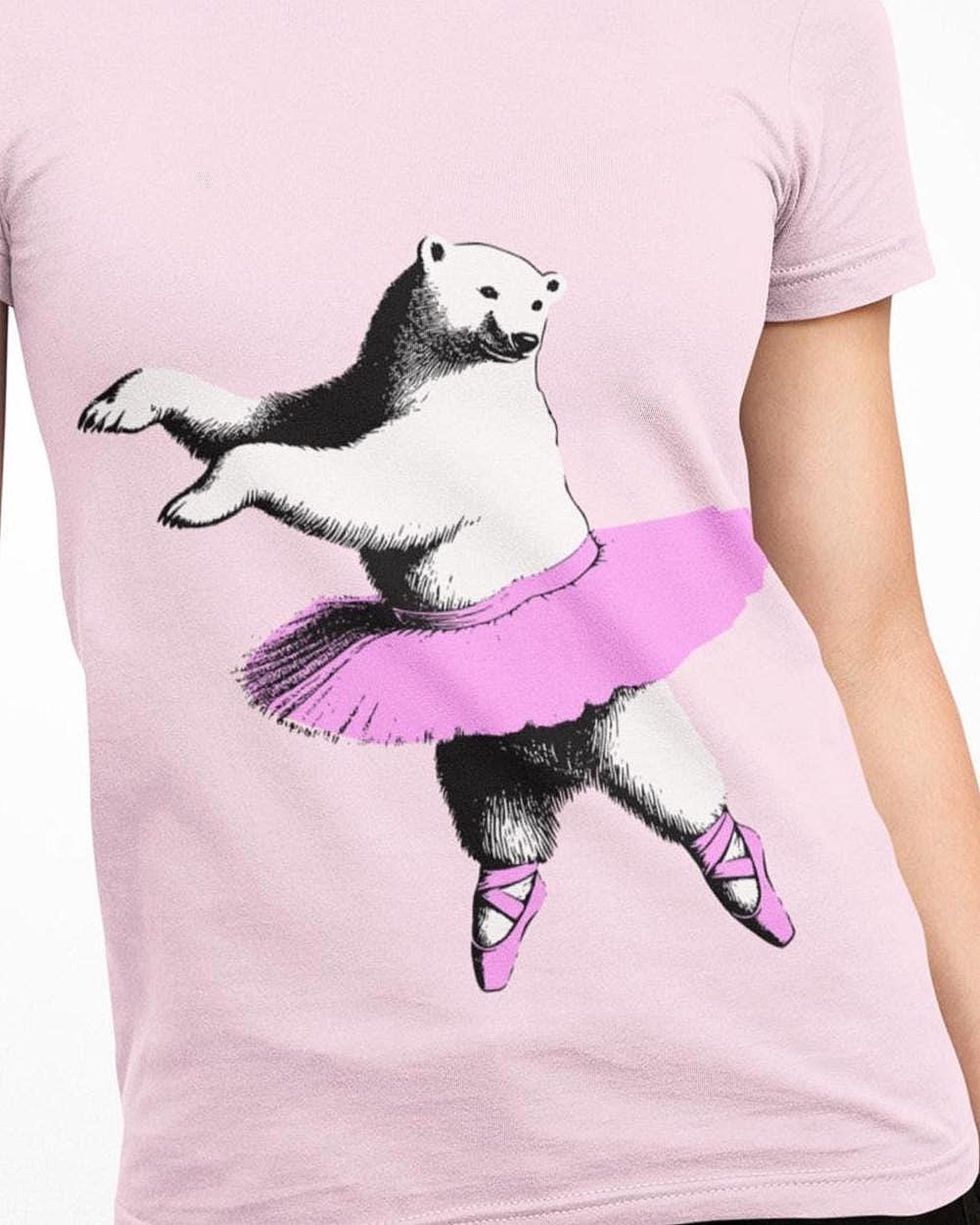 Ballet Polar Bear T-Shirt | Playful Dance Lover Gift 3XL