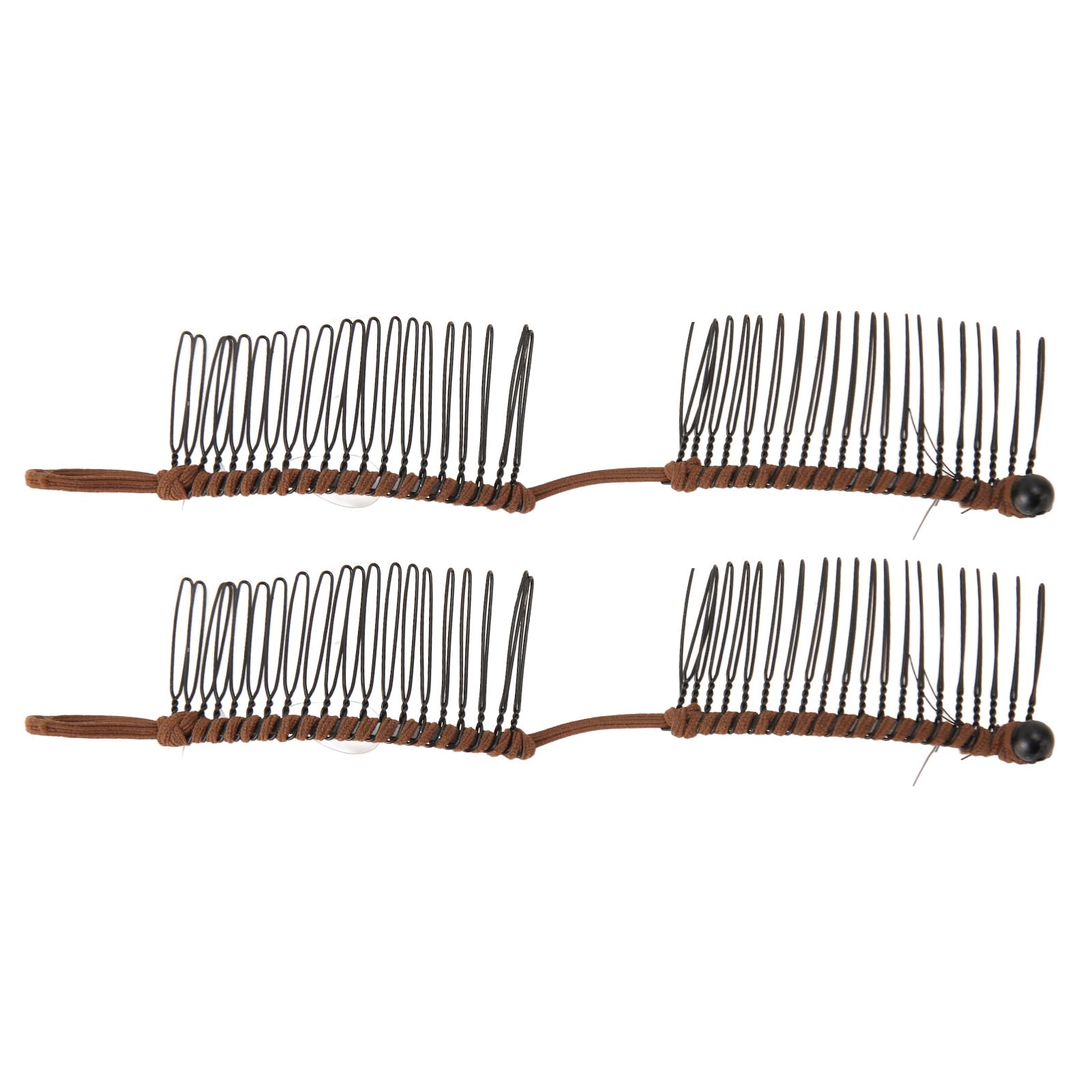 

2Pcs Banana Hair Clips Metal Woven Thread Easy Simple Stylish Vintage Clincher Comb for Travel Family