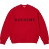 Contrast Logo Sweater Red