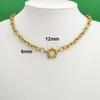 Segler Federverschluss Halskette Damen Herren Choker Edelstahl Geometrisches Glied Gedrehte Kette Rolo PVD Gold Silber