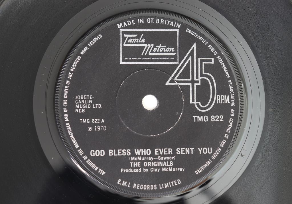 7inch Record ORIGINALS - God Bless Whoever Sent You / I Like TMG822 TAMLA MOTOWN 1972 UK Soul/Funk Used