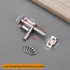 Stainless Steel 304 Pet Cage Two-Way Door Lock Pin with Anti-theft Padlock and Main Door Cow Lock Plate