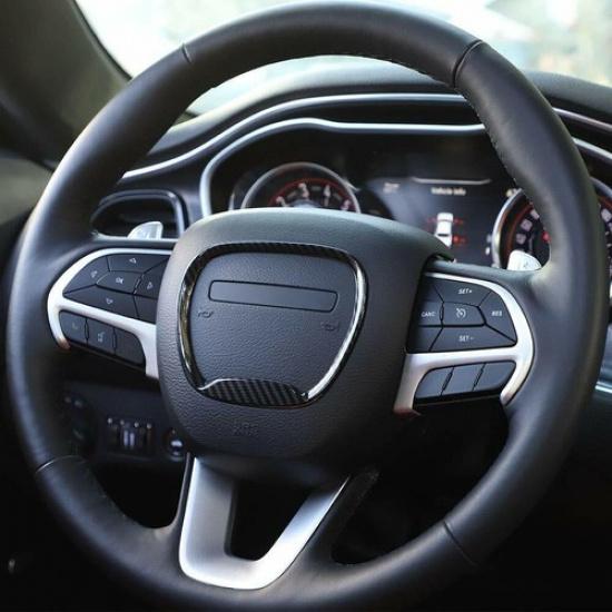 Car Steering Wheel Trim Sticker for Dodge Challenger 15+/Durango 14+/Charger 15+