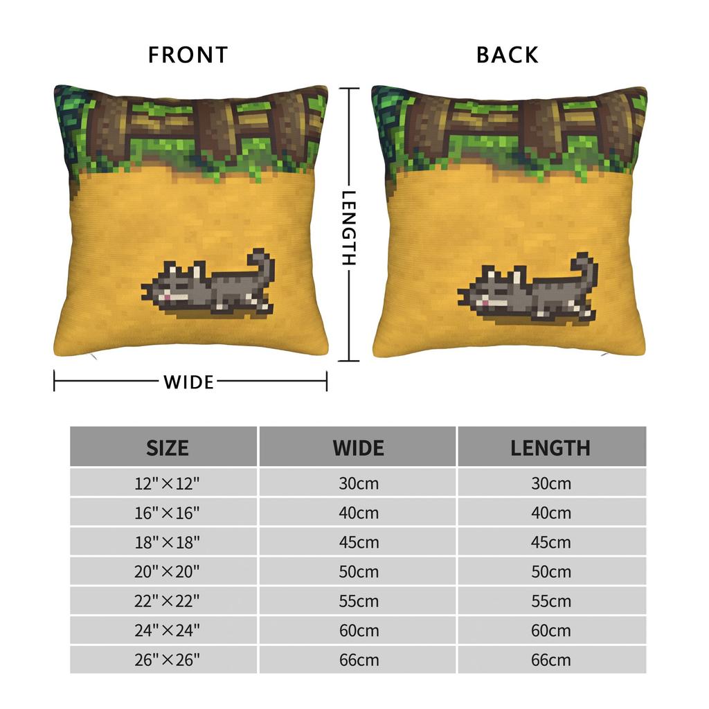 Game Stardew Valley Pillowcase Double-Sided Printing Cushion Cover Decoration Throw Pillow Case Cover Home Drop Shipping 18''