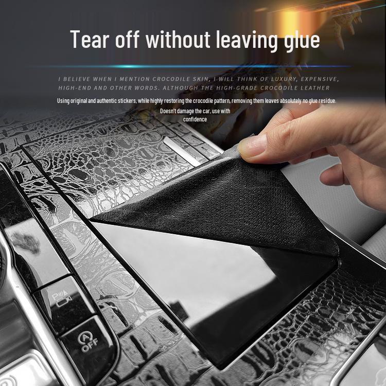 Krokodiltexturfolie für BYD Qin PLUS Armaturenbrett Innenraummodifikation