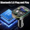 Q28 Car Bluetooth Receiver MP3 Playback Multifunctional Lossless Sound Quality Cigarette Lighter PD USB Converter Car Charger