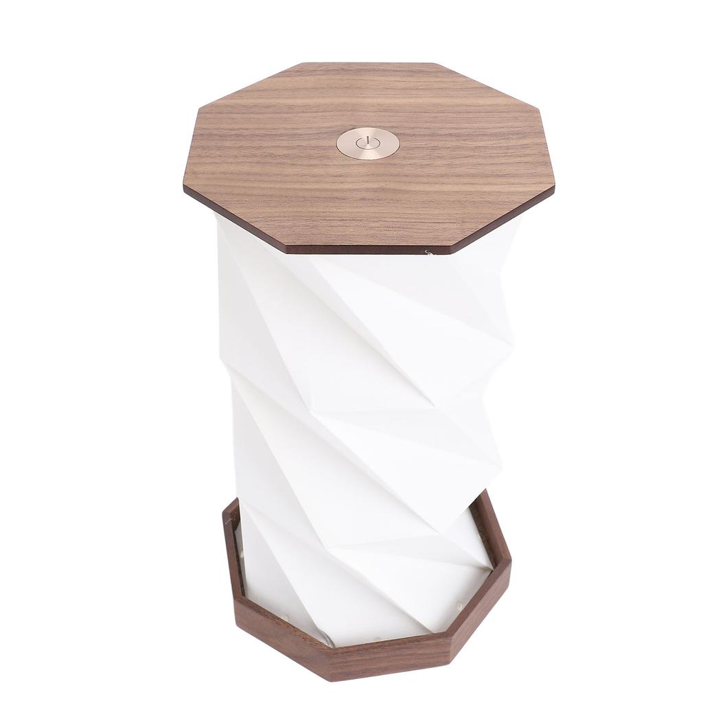 Bedside Table Lamp Dimmable Touch Lamp Battery Operated Night Light Rotating Foldable Paper Lantern