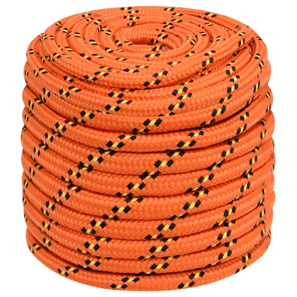 Vidaxl Linka Żeglarska, Pomarańczowa, 16 Mm, 100 M, Polipropylen