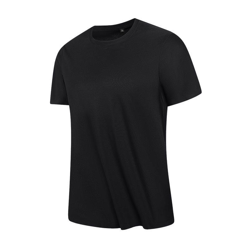 Men's Summer Ice Silk Quick-Drying Breathable Seamless Round Neck T-Shirt