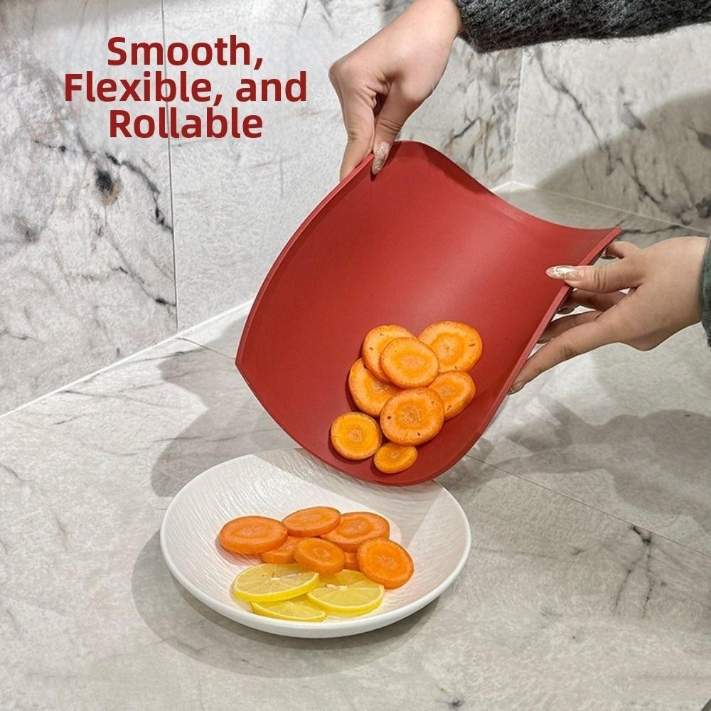 TPU Semi-circular Cutting Board Anti-Bacterial Kitchen Chopping Block  Cooking Preparation
