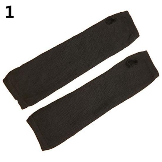 Fashion Women Lady Knitted Long Fingerless Gloves Wrist Arm Hand Warmer Winter