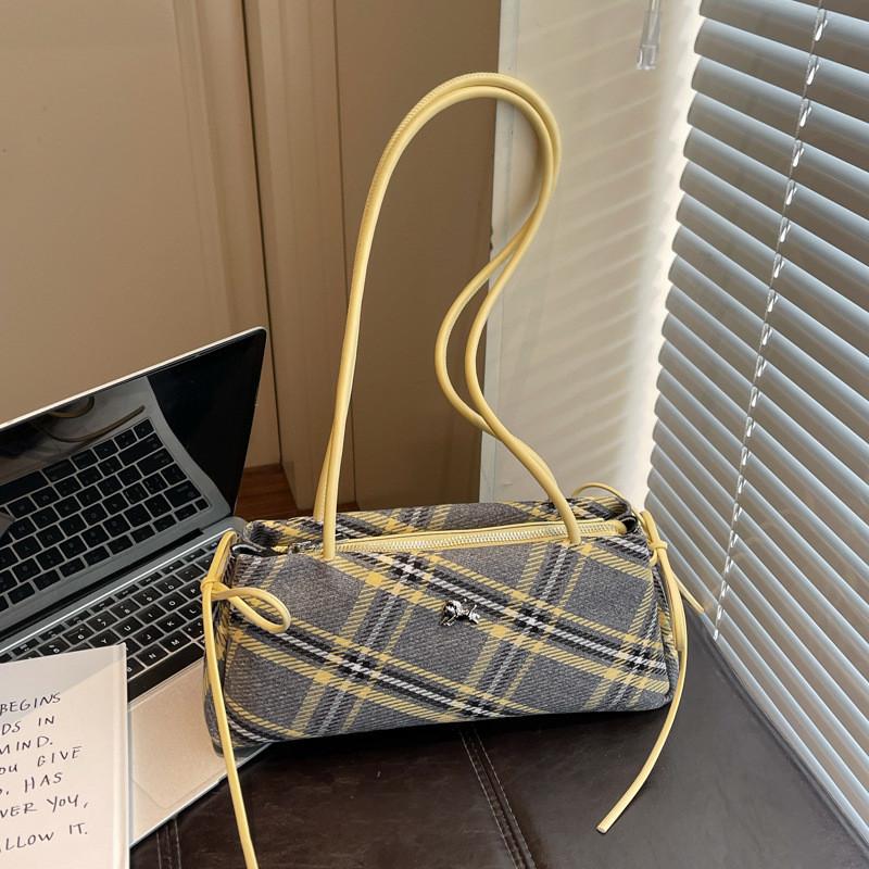 IELGY Commuter Plaid Shoulder Armpit Bag Handbag