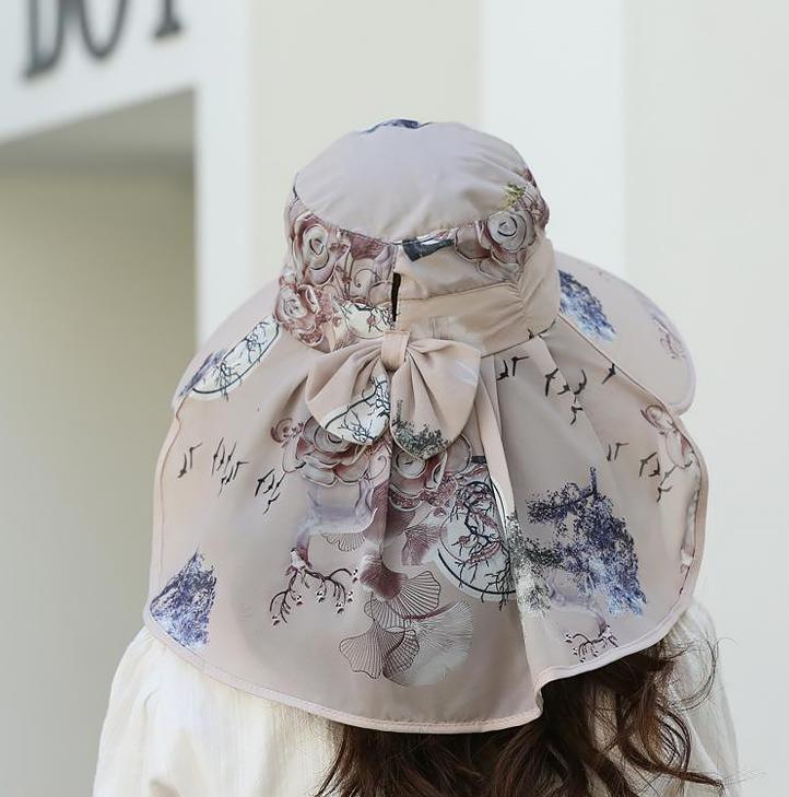 Hat Women'S Summer Thin Outdoor Sun Hat Mouth Mask Anti-Ultraviolet Work Sun Hat Cover Face Tea Picking Sun Hat