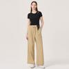HUIT Lightweight Tuck Wide Fit Elastic Waist Pants Htwpn5J08T