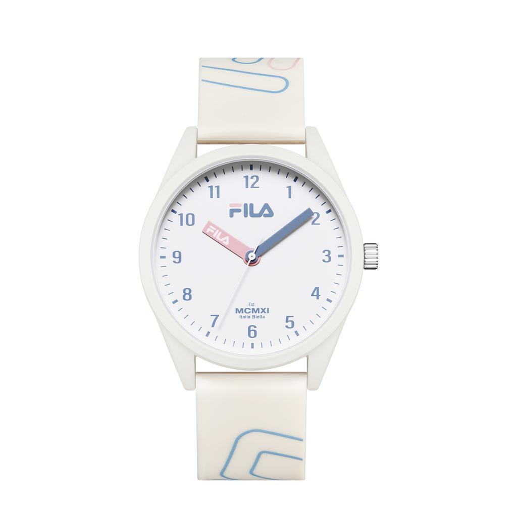 FILA 6463 Series Quartz Watch Silicone Strap 43mm White Dial Trendy Couple Watch Unisex watches FLM38-6463-006