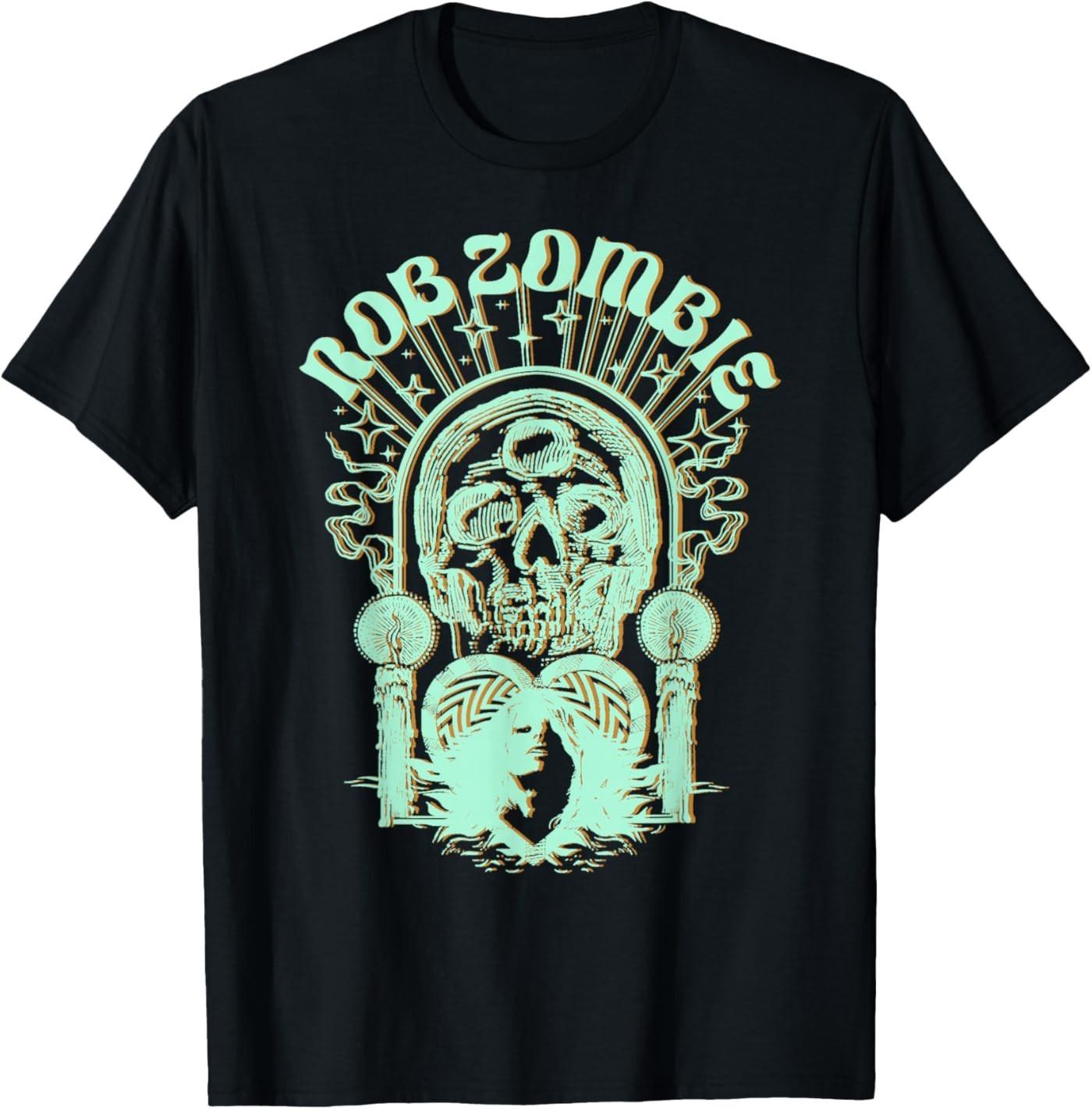 Rob Zombie Cosmic Sheri On Black T-Shirt S разноцветный