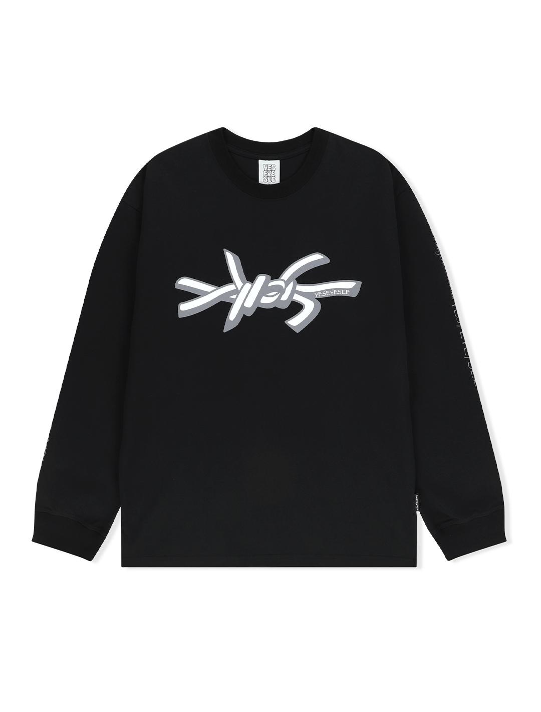 Да Ic Y.E.S Логотип-проволока L/S Черный Black/M