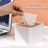 Home Kitchen Round/Square Wooden Disposable Paper Facial Tissues Tissue Box Holder Bathroom Bedroom Organizer