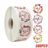 100-500pcs Heart Thank You Sticker Wedding Party Festival Favors Paper Sticker Decorative Envelope Package Seal Sticker Stickers
