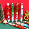 Christmas Pen Retractable Ballpoint Pen Christmas Party Favor Supplies for Kid Student Calss Reward