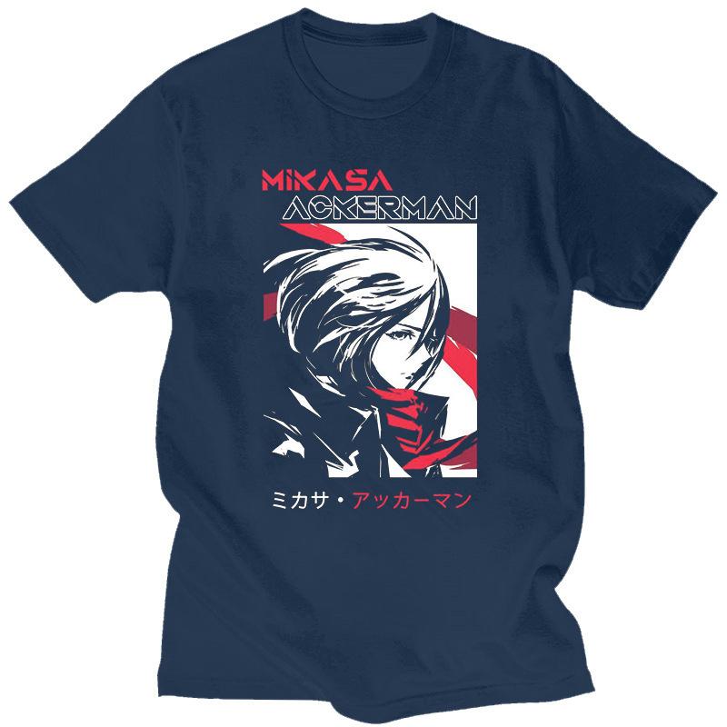 Japanese Anime Attack On Titan Men's T-shirt, Fashionable Short-sleeved Pure Cotton Personalized T-shirt for Men