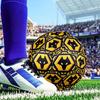 Wolves Football Club Emblem Printed Size 5 Soccer Ball - Durable, Machine-stitched, Soft and Comfortable, Suitable for Training and Matches Gift