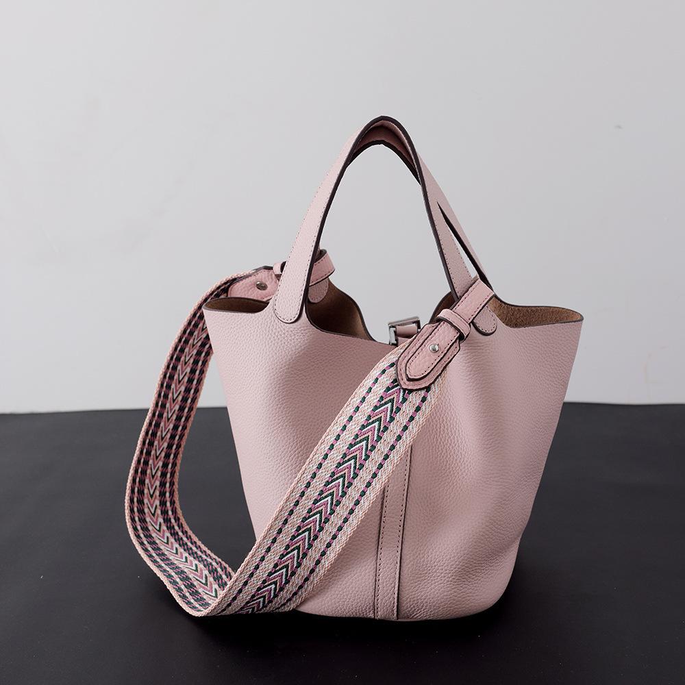 Full first layer togo cowhide women's handbag bag genuine leather vegetable basket bucket bag simple versatile bag