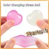Love Heart Sugar Ball Fidget Color Changing Stress Relief Toy Slow Rise Sensory Fidget Toy Valentine's Gift Party Bag Fillers