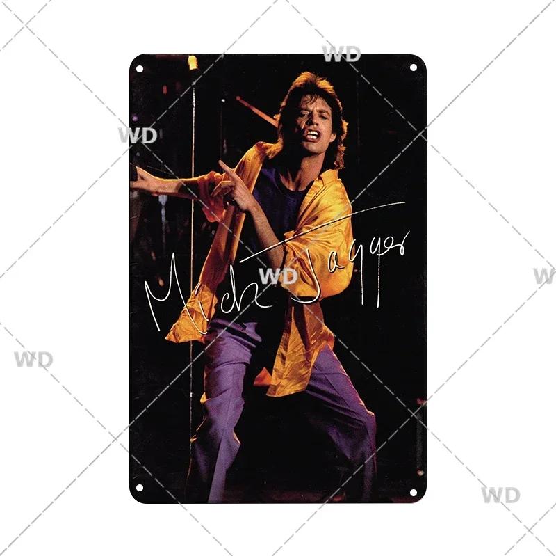 Retro Vintage Rock N Roll Band Metal Tin Sign - The Doors ZZTOP Queen Music Poster, Wall Decor Plaque Plate