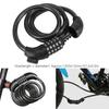 Durable 5-Digit Code Bike Lock with Mounting Bracket 1.2M Length Mountain Bicycle Lock Resettable Easy To Use Coded Lock Cycling