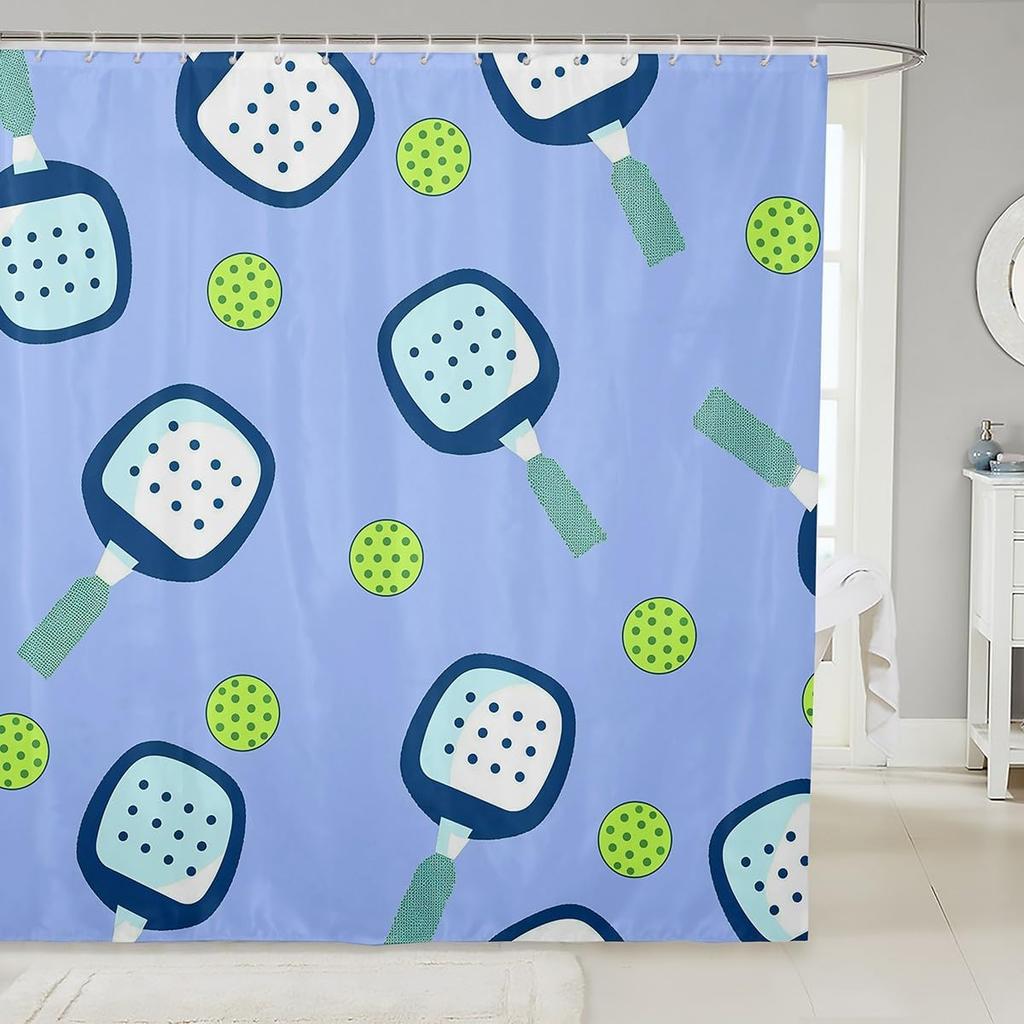 Red Strawberry Bow Kids Shower Curtain Yellow Crown Bathroom Curtain Cute Fruit Bowknot Bath Curtain for Girls Boys,Kawaii Bow
