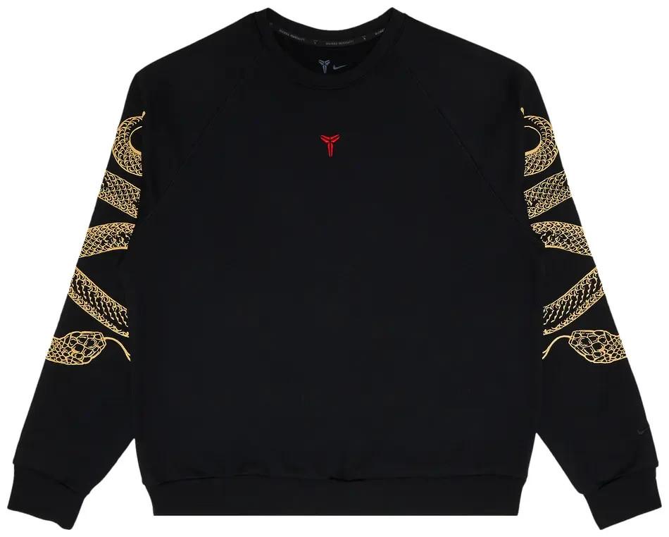 Nike Kobe Year of Mamba Therma-FIT Basketball Crewneck Sweatshirt Black S