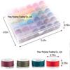 Household Bobbin Thread Set: 25/36 Spool Kit for Sewing Machines