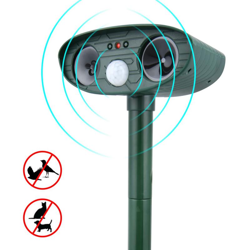 

Ультразвуковой отпугиватель кошек, отпугиватель вредителей, отпугиватель животных, садовый отпугиватель вредителей на солнечной энергии