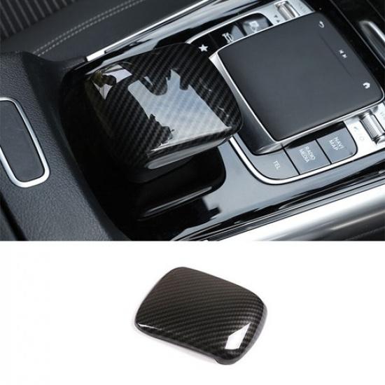 For Benz GLA 2020-2022 Carbon Fiber Style Central Console Gear Shift Knob Trim