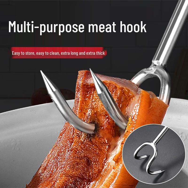 Commercial Long Handle Stainless Steel Meat Hook