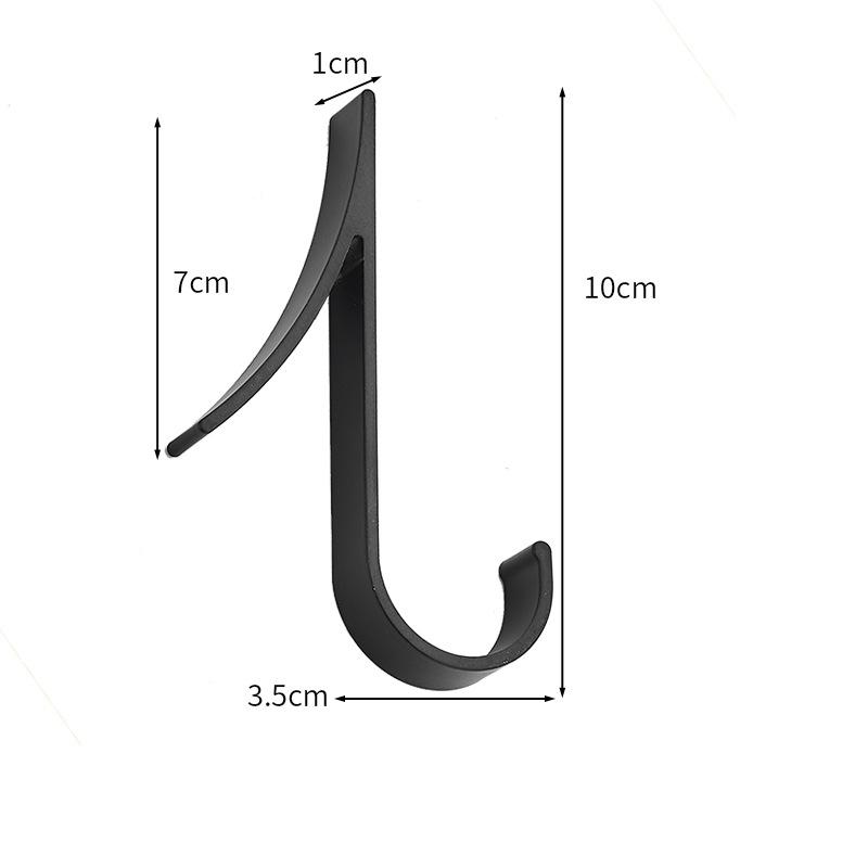 

1 ШТ. Космічні алюмінієві гачки Радіатор для ванної кімнати Тримач для рушників для кухонних шафок Гачок для дверей Задня частина Ключниці Одяг Шарфи Капелюх Організатор
