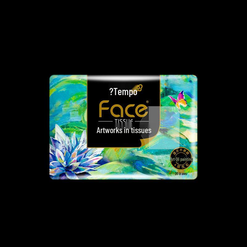 Jierou Art Oil Painting Wet-Strength Facial Tissues