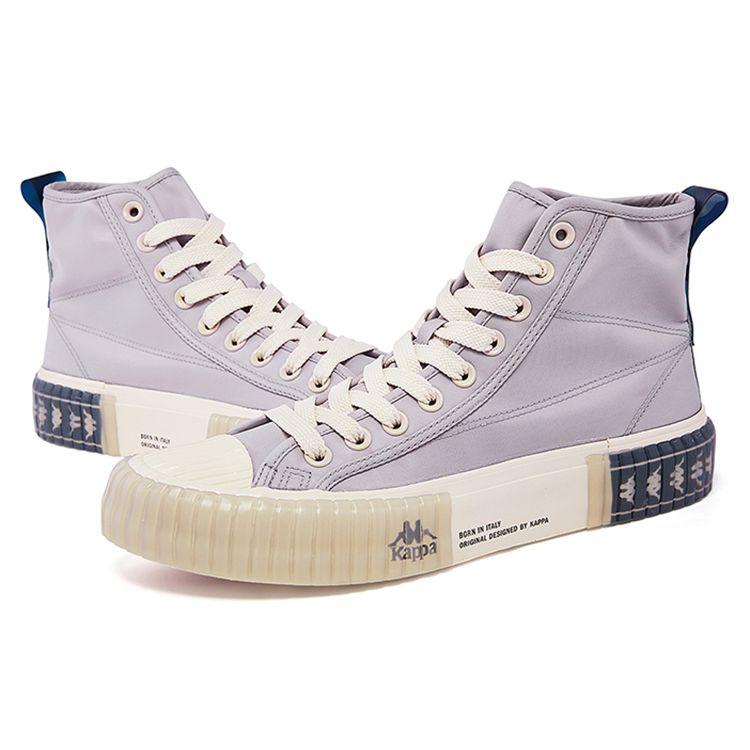 Kappa Logo High-Top Skate Shoes Unisex Sneaker Gray White K0AW5VS66-138